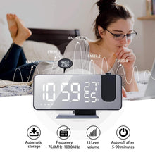 Load image into Gallery viewer, Bedroom Projection Digital Alarm Clock
