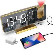 Load image into Gallery viewer, Bedroom Projection Digital Alarm Clock

