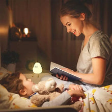 Load image into Gallery viewer, Bedroom Sleeping Bedside Tap Light LED Pear Shape Night Light
