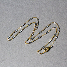 Load image into Gallery viewer, Bar Links Pendant Chain in 14k Two Tone Gold (1.4mm)
