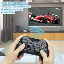 Load image into Gallery viewer, Best Quality Black 2.4G Wireless Joystick Gamepad Controller Compatible With Pc Smartphones Tablets Laptops Monitors
