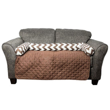 Load image into Gallery viewer, Chevron Reversible Quilted Pet Bed Chair Cover - Assorted Sizes
