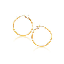 Load image into Gallery viewer, 14k Yellow Gold Polished Hoop Earrings (2x40mm)
