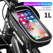 将图片加载到图库查看器，Bicycle Bag Phone Bag Waterproof Front Frame Cycling Bag Sensitive Touch Screen Road Bike Bag Bicycle Phone Bag Bike Phone Holder EVA Waterproof Handlebar Bag With Sensitive Bike Phone Front Frame Bag Bicycle Bag Phone Mount Top Tube Bag Bike 6.0-7.4 Inch
