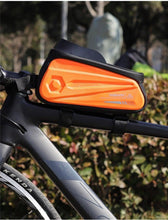 将图片加载到图库查看器，Bicycle Bag Phone Bag Waterproof Front Frame Cycling Bag Sensitive Touch Screen Road Bike Bag Bicycle Phone Bag Bike Phone Holder EVA Waterproof Handlebar Bag With Sensitive Bike Phone Front Frame Bag Bicycle Bag Phone Mount Top Tube Bag Bike 6.0-7.4 Inch
