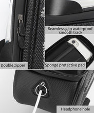 将图片加载到图库查看器，Bicycle Bag Phone Bag Waterproof Front Frame Cycling Bag Sensitive Touch Screen Road Bike Bag Bicycle Phone Bag Bike Phone Holder EVA Waterproof Handlebar Bag With Sensitive Bike Phone Front Frame Bag Bicycle Bag Phone Mount Top Tube Bag Bike 6.0-7.4 Inch
