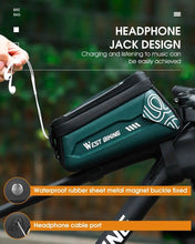 将图片加载到图库查看器，Bicycle Bag Phone Bag Waterproof Front Frame Cycling Bag Sensitive Touch Screen Road Bike Bag Bicycle Phone Bag Bike Phone Holder EVA Waterproof Handlebar Bag With Sensitive Bike Phone Front Frame Bag Bicycle Bag Phone Mount Top Tube Bag Bike 6.0-7.4 Inch
