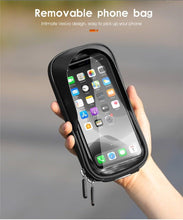 将图片加载到图库查看器，Bicycle Bag Phone Bag Waterproof Front Frame Cycling Bag Sensitive Touch Screen Road Bike Bag Bicycle Phone Bag Bike Phone Holder EVA Waterproof Handlebar Bag With Sensitive Bike Phone Front Frame Bag Bicycle Bag Phone Mount Top Tube Bag Bike 6.0-7.4 Inch
