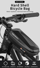将图片加载到图库查看器，Bicycle Bag Phone Bag Waterproof Front Frame Cycling Bag Sensitive Touch Screen Road Bike Bag Bicycle Phone Bag Bike Phone Holder EVA Waterproof Handlebar Bag With Sensitive Bike Phone Front Frame Bag Bicycle Bag Phone Mount Top Tube Bag Bike 6.0-7.4 Inch
