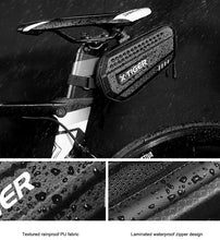 将图片加载到图库查看器，Bicycle Bag Rainproof Road Bike Bag 1.2L Large Capactity Cycling Seat Post Rear Bag For Bicycle Accessories Bike Bag Bicycle Under Seat Pouch Cycling Wedge Pack For Mountain Road Cycling Accessories Storage
