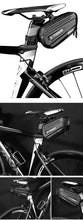 将图片加载到图库查看器，Bicycle Bag Rainproof Road Bike Bag 1.2L Large Capactity Cycling Seat Post Rear Bag For Bicycle Accessories Bike Bag Bicycle Under Seat Pouch Cycling Wedge Pack For Mountain Road Cycling Accessories Storage
