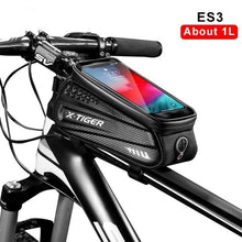 将图片加载到图库查看器，Bicycle Bag Rainproof Road Bike Bag 1.2L Large Capactity Cycling Seat Post Rear Bag For Bicycle Accessories Bike Bag Bicycle Under Seat Pouch Cycling Wedge Pack For Mountain Road Cycling Accessories Storage
