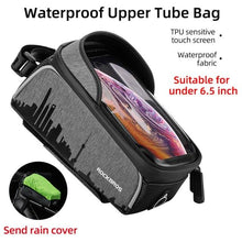 Load image into Gallery viewer, Bicycle Bag Reflective Front Top Frame Tube Bag Ultralight Portable Bike Big Capacity Pocket Cycling Accessories Top Tube Bike Bag Waterproof Bike Front Frame Bike Bag Bicycle Top Tube Bag Cycling Accessories
