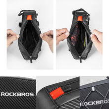 Load image into Gallery viewer, Bicycle Bag Reflective Front Top Frame Tube Bag Ultralight Portable Bike Big Capacity Pocket Cycling Accessories Top Tube Bike Bag Waterproof Bike Front Frame Bike Bag Bicycle Top Tube Bag Cycling Accessories
