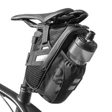 将图片加载到图库查看器，Bicycle Bag Water Repellent Durable Reflective Road Bike With 1.5L Water Bottle Pocket Bike Bag Accessories Bike Saddle Bag Bike Seat Bag With Water Bottle Holder Bicycle Bag Under Seat Waterproof For Road Bike
