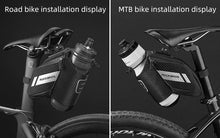 将图片加载到图库查看器，Bicycle Bag Water Repellent Durable Reflective Road Bike With 1.5L Water Bottle Pocket Bike Bag Accessories Bike Saddle Bag Bike Seat Bag With Water Bottle Holder Bicycle Bag Under Seat Waterproof For Road Bike
