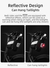 将图片加载到图库查看器，Bicycle Bag Water Repellent Durable Reflective Road Bike With 1.5L Water Bottle Pocket Bike Bag Accessories Bike Saddle Bag Bike Seat Bag With Water Bottle Holder Bicycle Bag Under Seat Waterproof For Road Bike
