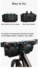 Load image into Gallery viewer, Bicycle Bag Waterproof Big Capacity Handlebar Bag 2 Piece Front Tube Cycling Bag  Bike Accessories Bike Bag Waterproof Bike Handlebar Bag Bicycle For Sport Bicycle Cycling Accessories
