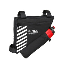 Load image into Gallery viewer, Bicycle Bag Waterproof Bike Triangle Bag Storage Mobile Phone Cycling Bag Bike Tube Pouch Holder Accessories Bike Frame Storage Bag Water Resistant Cycling Handlebar Top Tube Bag Under Seat Pouch Strap-On Adjustable Install Position
