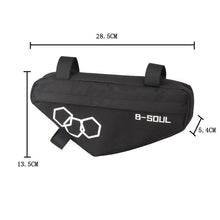 Load image into Gallery viewer, Bicycle Bag Waterproof Bike Triangle Bag Storage Mobile Phone Cycling Bag Bike Tube Pouch Holder Accessories Bike Frame Storage Bag Water Resistant Cycling Handlebar Top Tube Bag Under Seat Pouch Strap-On Adjustable Install Position
