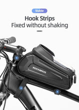 Load image into Gallery viewer, Bicycle Bag Waterproof Touch Screen Cycling Bag Top Front Tube Frame Road Bike Bag 6.5 Phone Case Bike Accessories Bike Phone Top Tube Bag Bicycle Front Frame Storage Bag Cell Phone Mount Holder Bag Case With Touch Screen Waterproof
