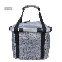 将图片加载到图库查看器，Bicycle Basket Handlebar Cycling Carryings Holder Bike Riding Pouch Cycle Biking Front Baggage Bag Load Bike Basket Detachable Bicycle Basket Folding Small Pet Cat Dog Carrier Front Handlebar Basket For Most Mountain Bikes And Bicycles Easy Install
