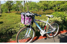 将图片加载到图库查看器，Bicycle Basket Handlebar Cycling Carryings Holder Bike Riding Pouch Cycle Biking Front Baggage Bag Load Bike Basket Detachable Bicycle Basket Folding Small Pet Cat Dog Carrier Front Handlebar Basket For Most Mountain Bikes And Bicycles Easy Install
