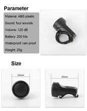 将图片加载到图库查看器，Bicycle Charging Horn Super Loud Bells Mountain Bike Electric Bells USB Charge Bells Bicycle Riding Equipment Accessories Electric Bike Horn USB Rechargeable Bicycle Bell Invisible Cycling Alarm Loud Horn Alert Ring For Mountain
