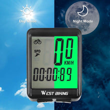 将图片加载到图库查看器，Bicycle Computer Road Bike Table Light Wired Wireless Waterproof Luminous Speedometer Waterproof Cycling Odometer Smart Sensor Auto Wake-Up Multi-Function Bicycle Speed Tracker With LCD Backlight Display

