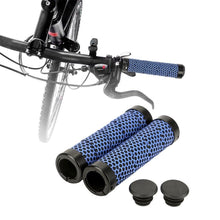 将图片加载到图库查看器，Bicycle Eco Grips Anti-Skid Bar End Comfy Hand Feel Road Cycling Handlebar Cover Grips Double Lock On Bicycle Handlebar Soft Non-Slip Locking Bike Grips Comfortable And Shock Absorption For Mountain Beach Cruiser Scooter Folding Bike
