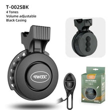 Load image into Gallery viewer, Bicycle Electronic Bell Scooter Siren Trumpet Alarm USB Charge Cycling Audio Warning Alert Safety Riding Mini Bicycle Horn Loud USB Rechargeable Handlebar Cycling Alarm Alert Ring For Mountain Bike
