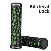 Load image into Gallery viewer, Bicycle Grips Rubber Handle Anti-Skid Cycling Handlebar Cuffs Lock Aluminum Alloy Bike Lock-On Mountain Bike Grips Bicycle Handlebar Locking Grips Non-Slip Handle Grips
