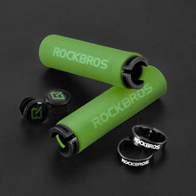 Load image into Gallery viewer, Bicycle Grips Rubber Handle Anti-Skid Cycling Handlebar Cuffs Lock Aluminum Alloy Bike Lock-On Mountain Bike Grips Bicycle Handlebar Locking Grips Non-Slip Handle Grips
