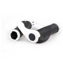 将图片加载到图库查看器，Bicycle Handlebar Rubber Grip End Cap Aluminium Alloy Lock Mountain Bike Handle Bar Grip Anti-Slip Bicycle Skid-Proof Grips Handlebar Cover Widen Holding Surface Unti-Skid Bike Grips Shockproof Handlebar Cover Ergonomic Design
