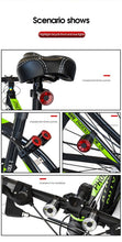 Load image into Gallery viewer, Bicycle Light Taillight Aluminum Alloy Helmet Night Riding Warning Mountain Bike LED Headlight Rear Light Bicycle Ultra Bright LED Warning Bicycle Flashlight USB Rechargeable Auto On/Off Sensor
