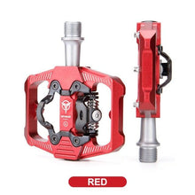 将图片加载到图库查看器，Bicycle Lock Pedal 2 In 1 With Free Cleat For Road Bikes Aluminum Anti-slip Sealed Bearing Lock Accessories Bike Clip In Pedals Cleats Included Suitable For Spin Bike Exercise Bike Indoor Bike
