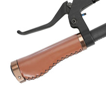Load image into Gallery viewer, Bicycle Locking Grip Wear-Resistant Leather Non-Slip Grip Cover Mountain Bike Handlebar Lock-on Bike Handlebar Grips Locking Non-Slip-PU Bicycle Handle Grip Widen Holding Surface For Cycling Mountain And Bicycles Accessories
