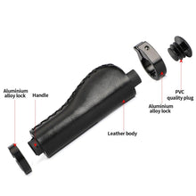 Load image into Gallery viewer, Bicycle Locking Grip Wear-Resistant Leather Non-Slip Grip Cover Mountain Bike Handlebar Lock-on Bike Handlebar Grips Locking Non-Slip-PU Bicycle Handle Grip Widen Holding Surface For Cycling Mountain And Bicycles Accessories
