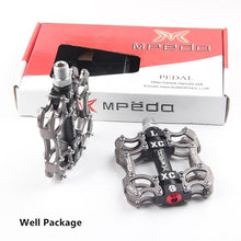 将图片加载到图库查看器，Bicycle Pedals Sealed 2 Bearing Cleats Pegs Road Mountain Bike Pedal Aluminum Alloy Anti-slip Cycling Parts Mountain Bike Pedals Bicycle Flat Pedals Aluminum Sealed Bearing Lightweight Platform For Road Mountain
