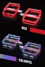 将图片加载到图库查看器，Bicycle pedals Ultralight Aluminum Alloy Colorful Hollow Anti-Skid Bearing Mountain Bike Foot pedal Pedals Aluminum Road Bike Pedals Sealed Bearing Bicycle Lightweight Platform Flat Pedals For Road Bikes
