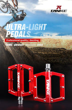 将图片加载到图库查看器，Bicycle pedals Ultralight Aluminum Alloy Colorful Hollow Anti-Skid Bearing Mountain Bike Foot pedal Pedals Aluminum Road Bike Pedals Sealed Bearing Bicycle Lightweight Platform Flat Pedals For Road Bikes
