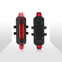 将图片加载到图库查看器，Bicycle Rear LED Tail Light USB Rechargeable Mountain Bike Lamp Waterproof Headlight Front And Rear Bicycle Light Scooter Light  LED Head Back Cycling Flashing Safety Warning Lamp
