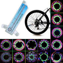 Load image into Gallery viewer, Bicycle Spoke Light Motorcycle Bike Tire Wheel Lights Flash Spoke Light Lamp Outdoor Cycling LED Bicycle Spoke Tire Light With 32 LED Changes Patterns Bicycle Rim Lights
