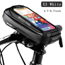 Load image into Gallery viewer, Bicycle Touchscreen Front Frame Bag Phone Case With Double Zippers Cycling Bike Accessories Bike Bag Bike Phone Bag Bike Pouch Bicycle Front Frame Bag Waterproof Top Tube Handlebar Bag Bike Phone Mount Bag Cycling Storage Bag
