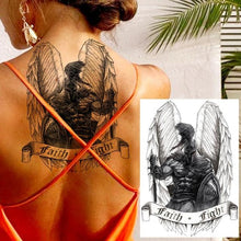 Load image into Gallery viewer, Big Black Tiger Tattoos Waterproof Leopard Tatoos Large Monster Body Arm Legs Tattoo Cool Tiger Face Temporary Tattoos For Women Men
