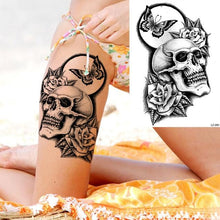 Load image into Gallery viewer, Big Black Tiger Tattoos Waterproof Leopard Tatoos Large Monster Body Arm Legs Tattoo Cool Tiger Face Temporary Tattoos For Women Men

