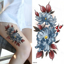 将图片加载到图库查看器，Big Tiger Lion Waterproof Temporary Sticker Tattoo Arm Legs Fake Tattoo Stickers For Adults Realistic Luxury Design For Mens Womens
