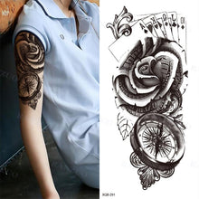 将图片加载到图库查看器，Big Tiger Lion Waterproof Temporary Sticker Tattoo Arm Legs Fake Tattoo Stickers For Adults Realistic Luxury Design For Mens Womens

