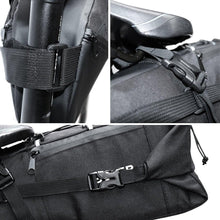 将图片加载到图库查看器，Bike Bag Waterproof Large Capacity Bicycle Bag Cycling Foldable Road Trunk Bike Packing Large Bike Bags Waterproof Bike Bag Under Seat Roll Up Cycling Rear Tail Pack Black 13L
