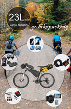 将图片加载到图库查看器，Bike Bag Waterproof Large Capacity Bicycle Bag Cycling Foldable Road Trunk Bike Packing Large Bike Bags Waterproof Bike Bag Under Seat Roll Up Cycling Rear Tail Pack Black 13L
